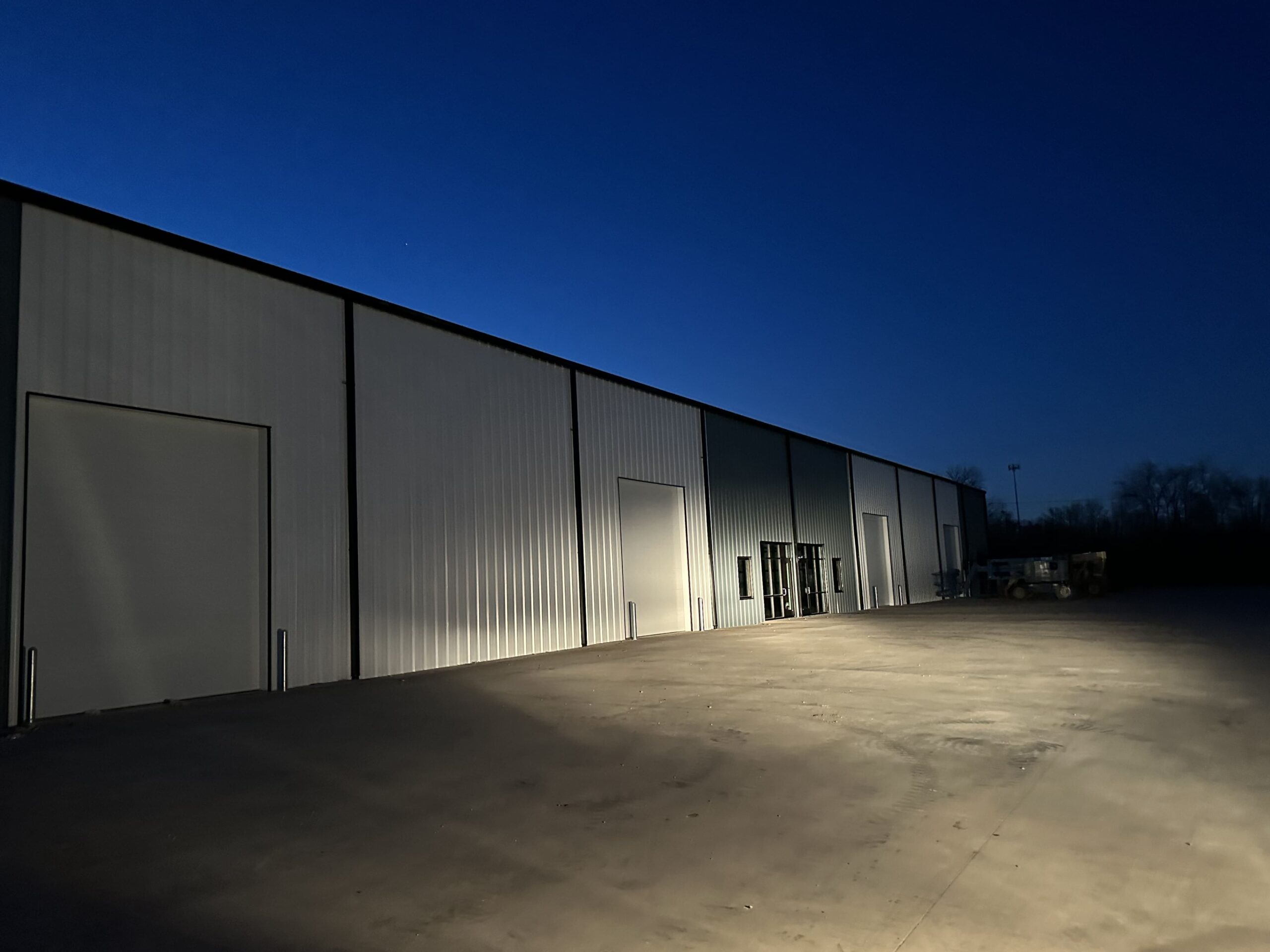 exterior-overhead-doors commercial building new overhead doors installed