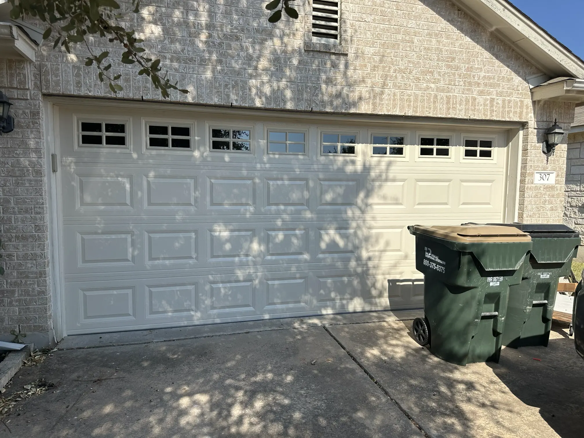 newgaragedoor new garage door with custom window inserts