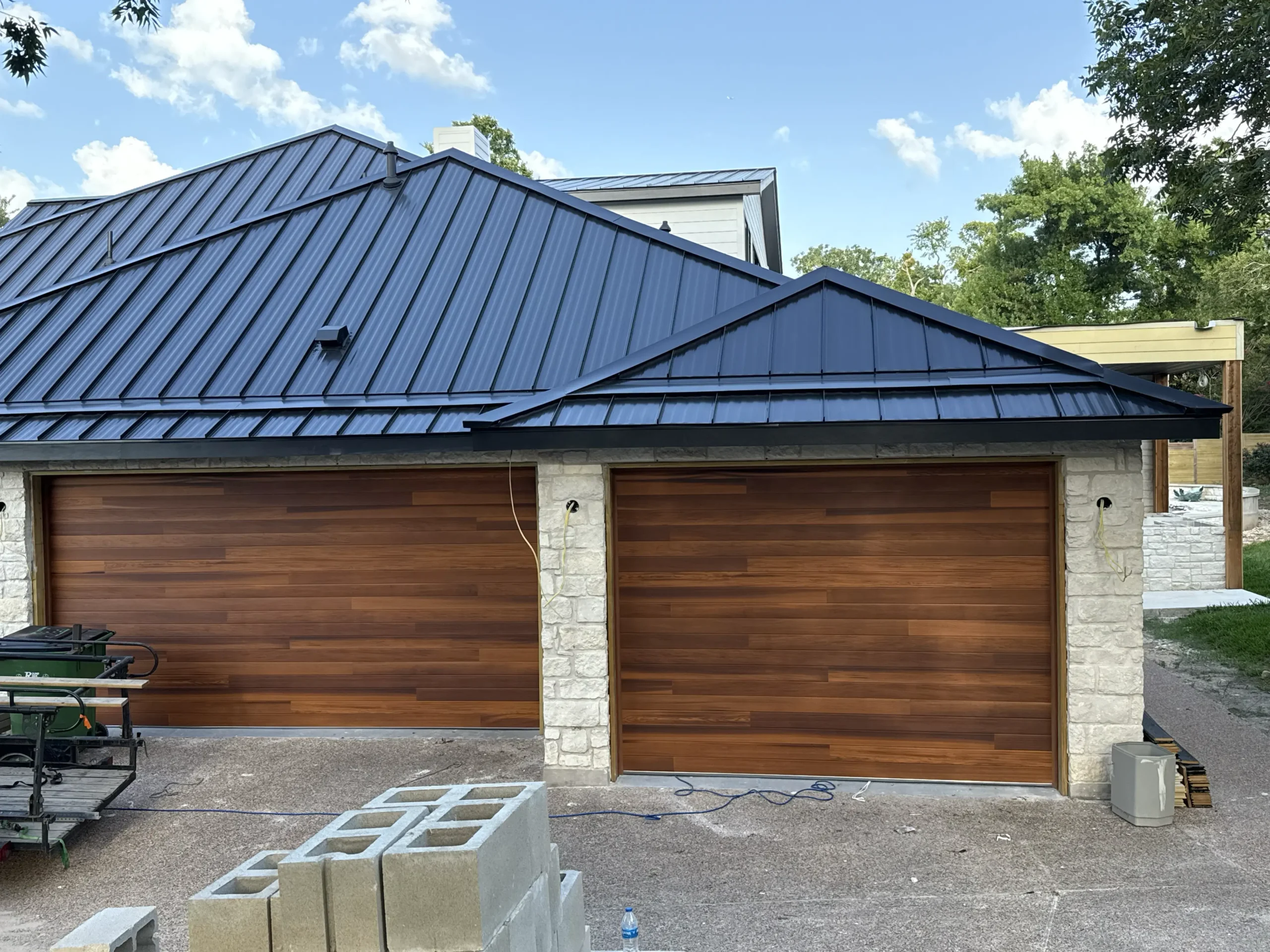 wooden-garage-door new wooden garage door