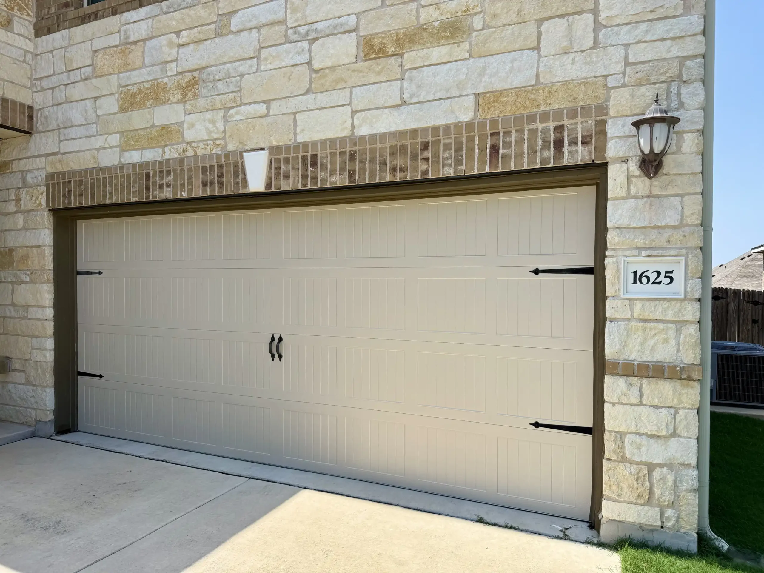 CHI-Carriage-House-Almond CHI Carriage House Style Garage Door in the color almond