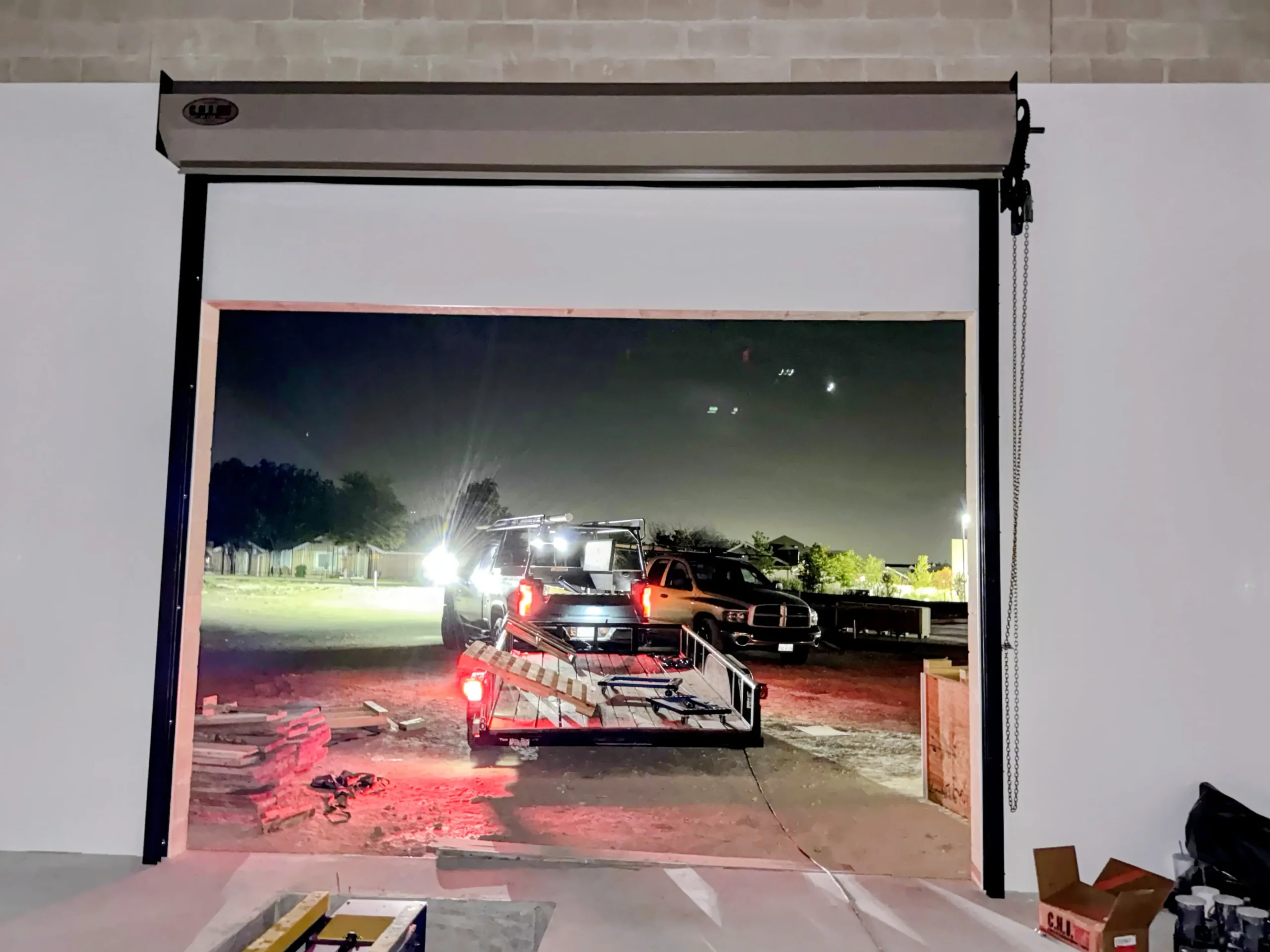 rolling-steel-carwash new install of rolling steel door for a commercial car wash