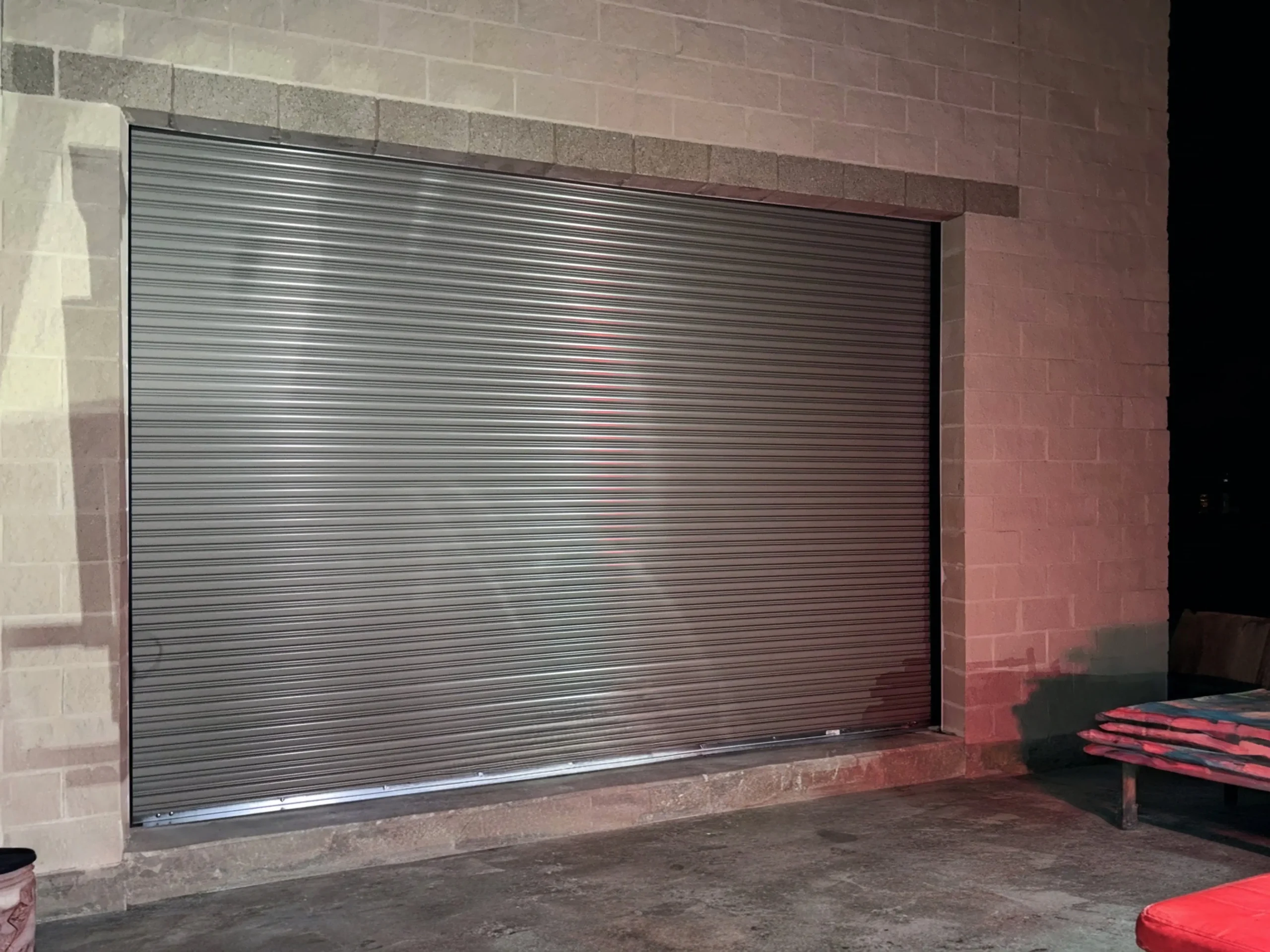 rolling-steel-carwash2 rolling steel door for a commercial car wash outside shot